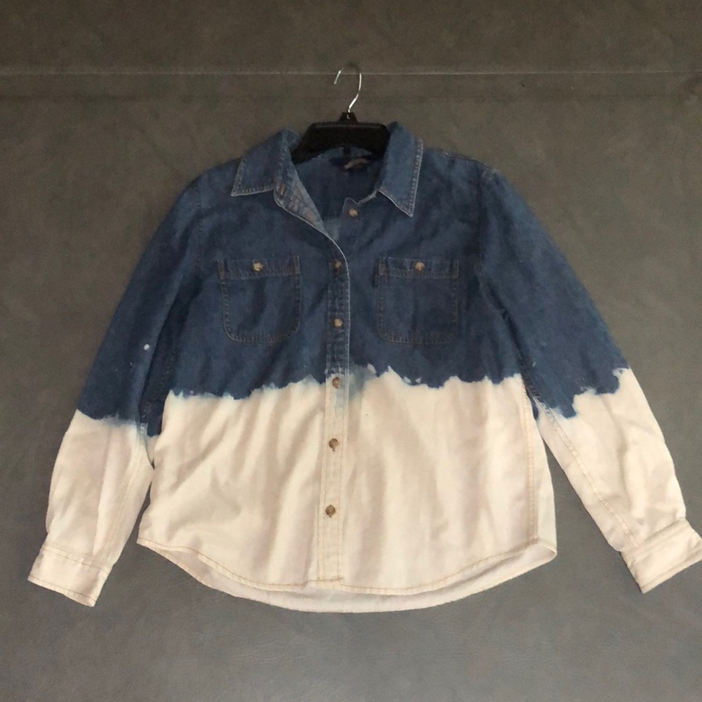 Bleached jean jacket